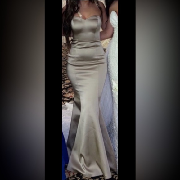 Beautiful classy dress! Was worn only once, gray size 36 Small - Picture 4 of 5